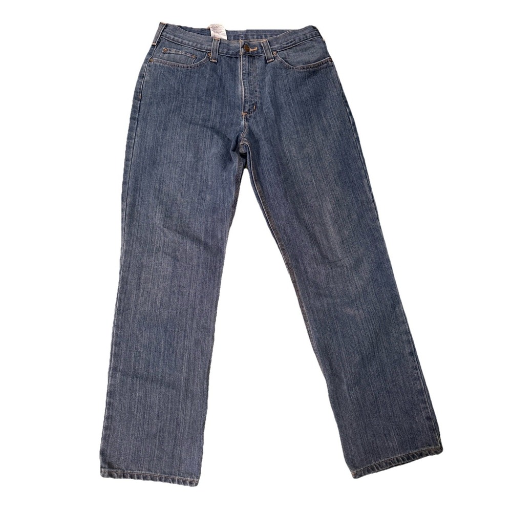 Men's Carhartt Relaxed Fit , 5 pocket , Blue Jeans size 34x32